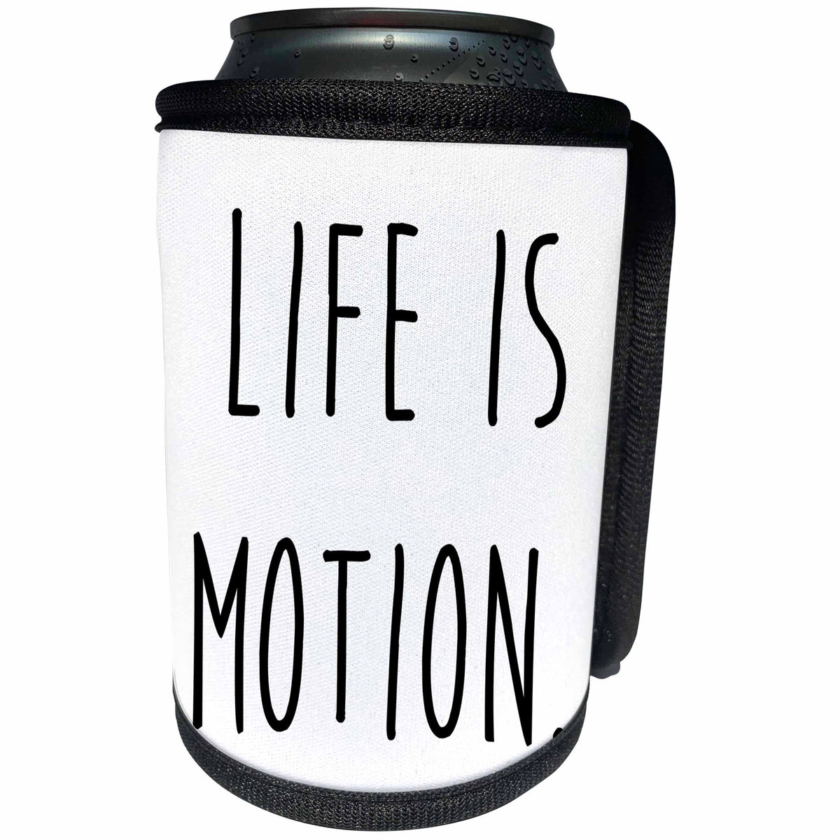 3dRose Carsten Reisinger - Illustrations - Life is motion - Can Cooler Bottle Wrap (cc_237338)