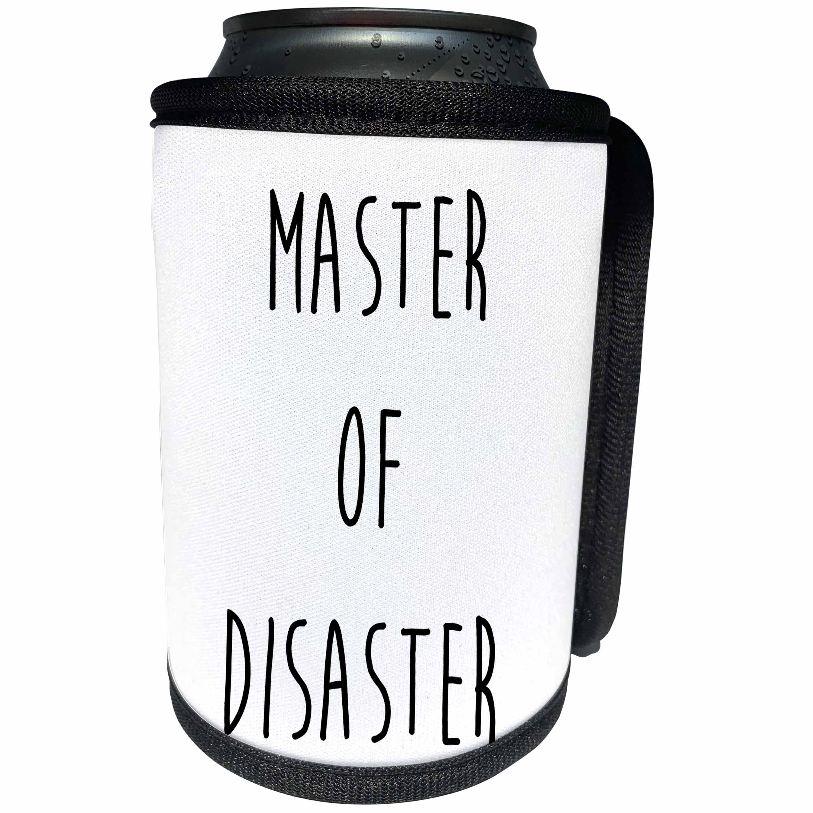 3dRose Carsten Reisinger - Illustrations - Master of Disaster - Can Cooler Bottle Wrap (cc_237350)