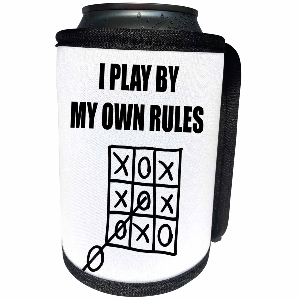 3dRose Carsten Reisinger - Illustrations - I play by my own rules - Can Cooler Bottle Wrap (cc_237356)