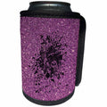 3dRose Sven Herkenrath Glitter - Gorilla with Purple Glitter Background - Can Cooler Bottle Wrap (cc_238313)