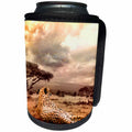 3dRose Sven Herkenrath Animal - Jaguar in the African Savanna - Can Cooler Bottle Wrap (cc_238324)