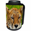 3dRose Sven Herkenrath Animal - Macro Face of Jaguar - Can Cooler Bottle Wrap (cc_238326)