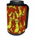 3dRose Sven Herkenrath Cat - Lovely Painting Cat Style - Can Cooler Bottle Wrap (cc_238333)