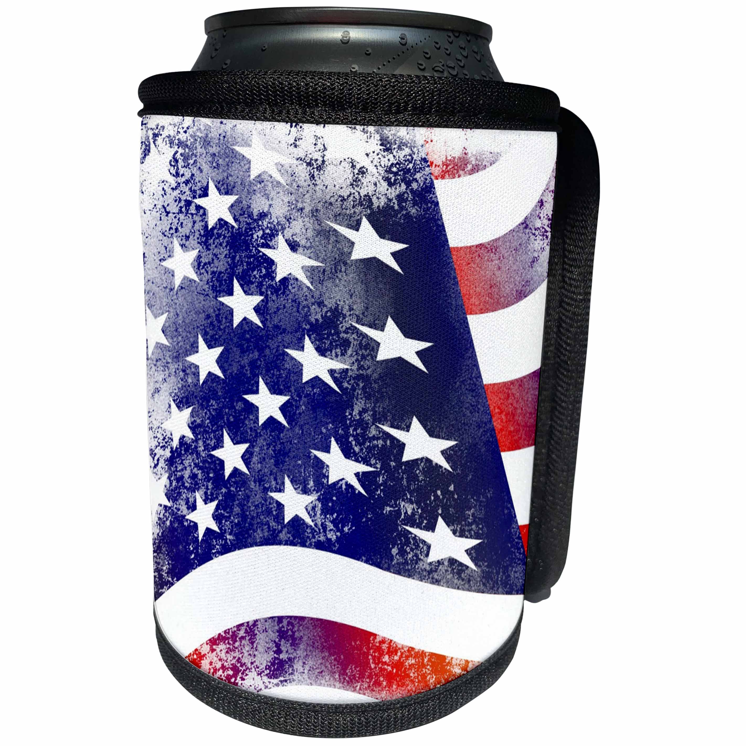 3dRose Sven Herkenrath Flag - Modern Art of America Flag - Can Cooler Bottle Wrap (cc_238334)