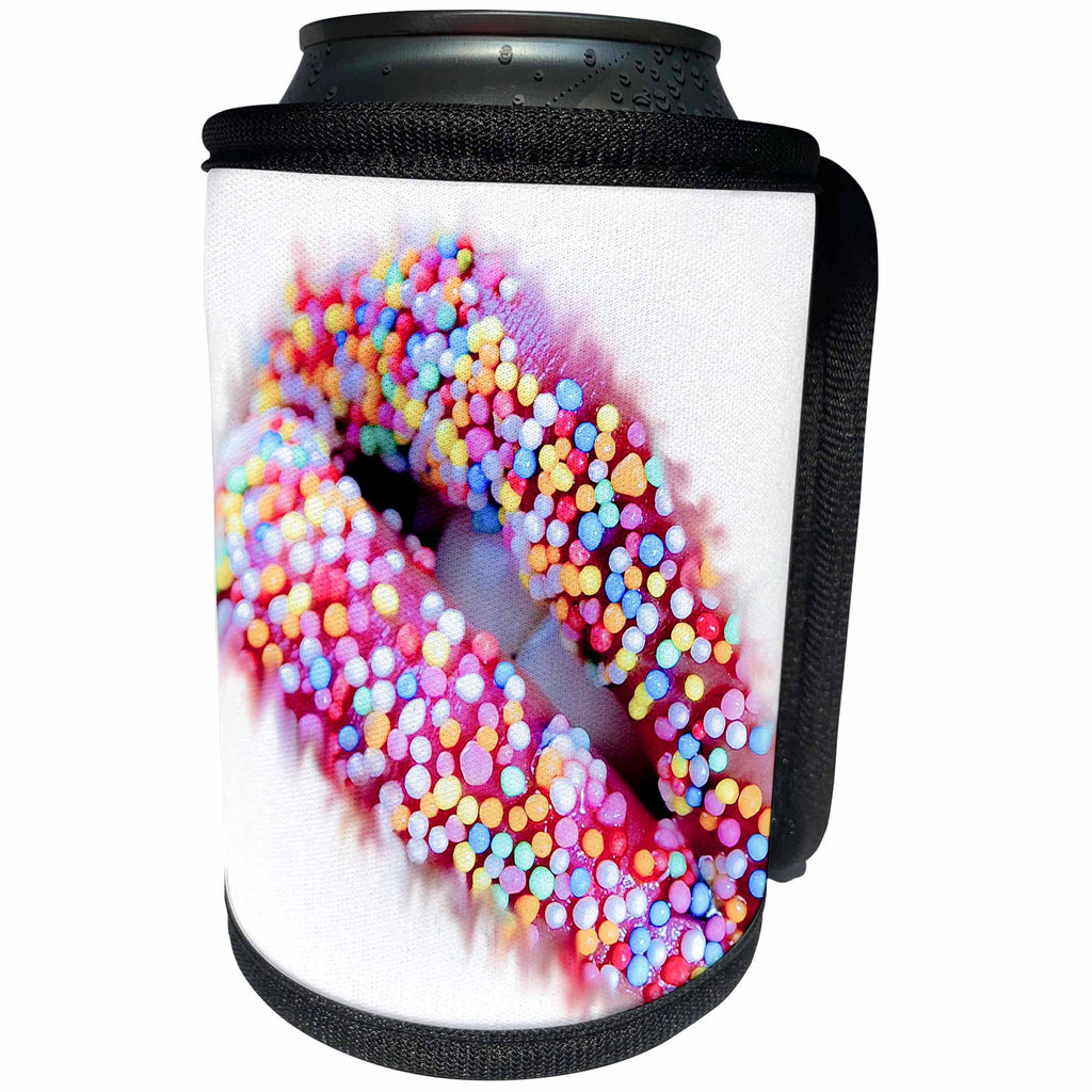 3dRose Sven Herkenrath Art - Colorful Women Lips - Can Cooler Bottle Wrap (cc_238349)