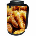 3dRose RinaPiro - Farmers Markets - European market. Baked fresh croissants. Fresh bread. French. - Can Cooler Bottle Wrap (cc_238359)