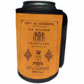 3dRose Russ Billington Designs - Vintage French Champagne Label - Can Cooler Bottle Wrap (cc_238750)