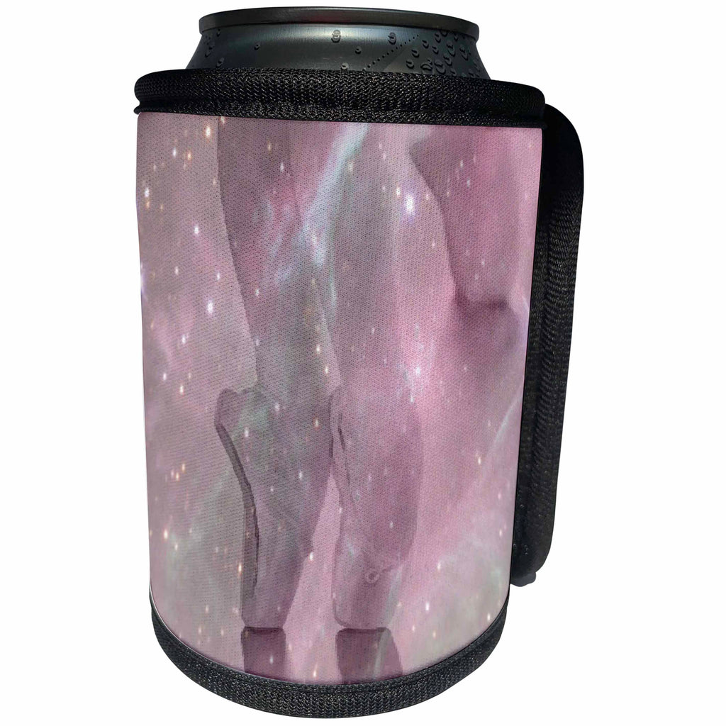 3dRose Beverly Turner Ballerina Design - Ballerina Pink - Can Cooler Bottle Wrap (cc_23912)