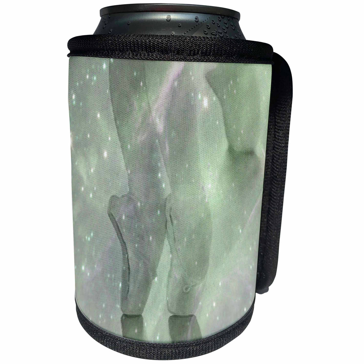 3dRose Beverly Turner Ballerina Design - Ballerina Green - Can Cooler Bottle Wrap (cc_23913)