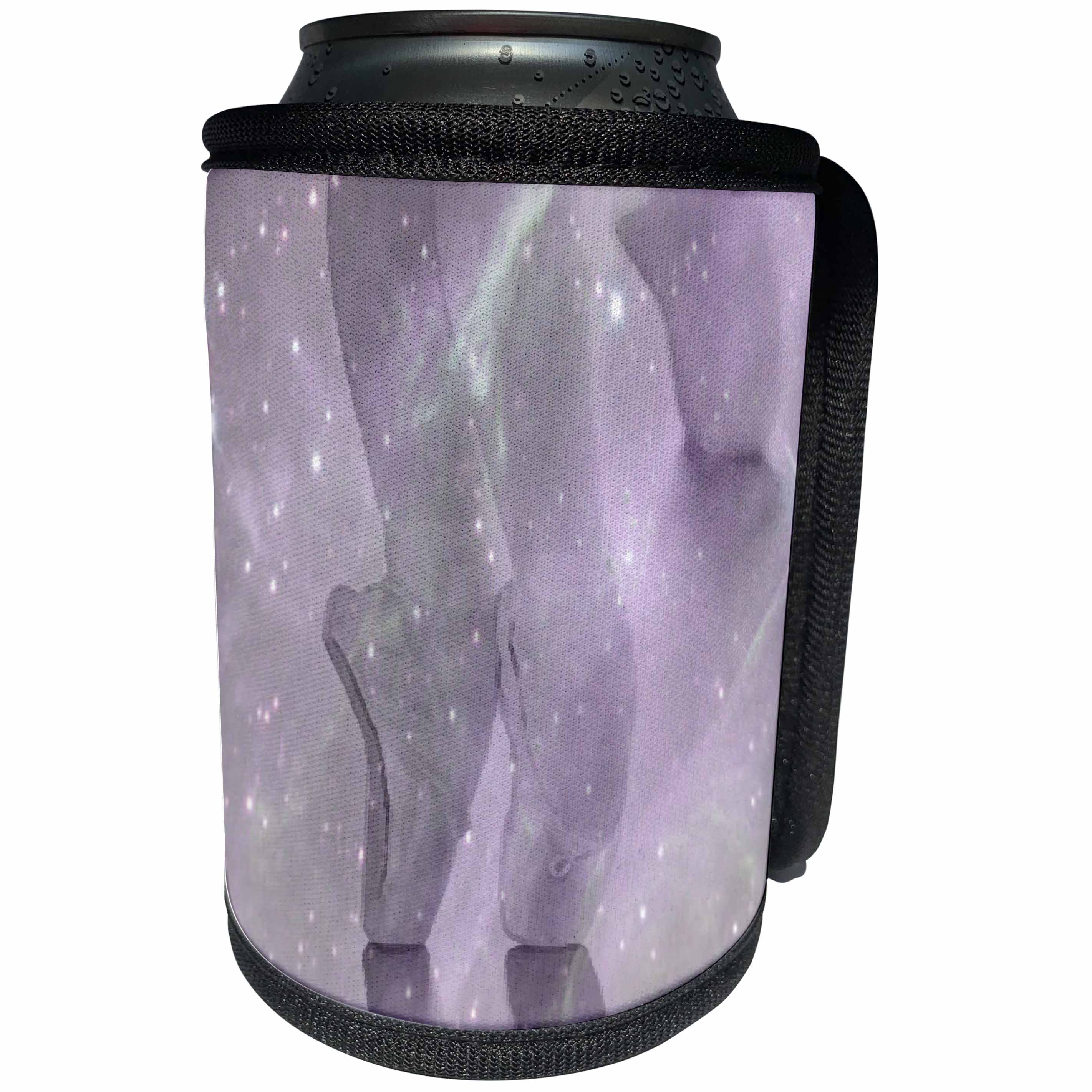 3dRose Beverly Turner Ballerina Design - Ballerina Lavender - Can Cooler Bottle Wrap (cc_23914)