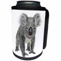 3dRose Boehm Graphics Animal - A Koala Looking to the Front - Can Cooler Bottle Wrap (cc_239387)