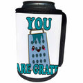 3dRose Dooni Designs - Cute Kawaii Designs - Cute Kawaii You Are Grate Great Pun - Can Cooler Bottle Wrap (cc_239496)