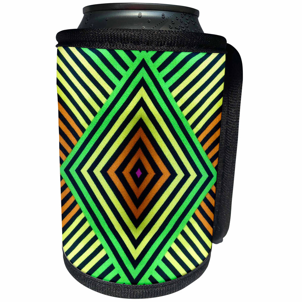3dRose Florene Contemporary - Crossroads - Can Cooler Bottle Wrap (cc_23953)