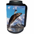 3dRose Boehm Graphics Animal - A Humpback Whale Breaching - Can Cooler Bottle Wrap (cc_239790)
