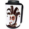 3dRose Boehm Graphics Holiday Canivale and Mardi Gras - Red and Gold Mask Side View - Can Cooler Bottle Wrap (cc_239800)