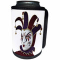 3dRose Boehm Graphics Holiday Canivale and Mardi Gras - Red and Purple Mask Side View - Can Cooler Bottle Wrap (cc_239801)