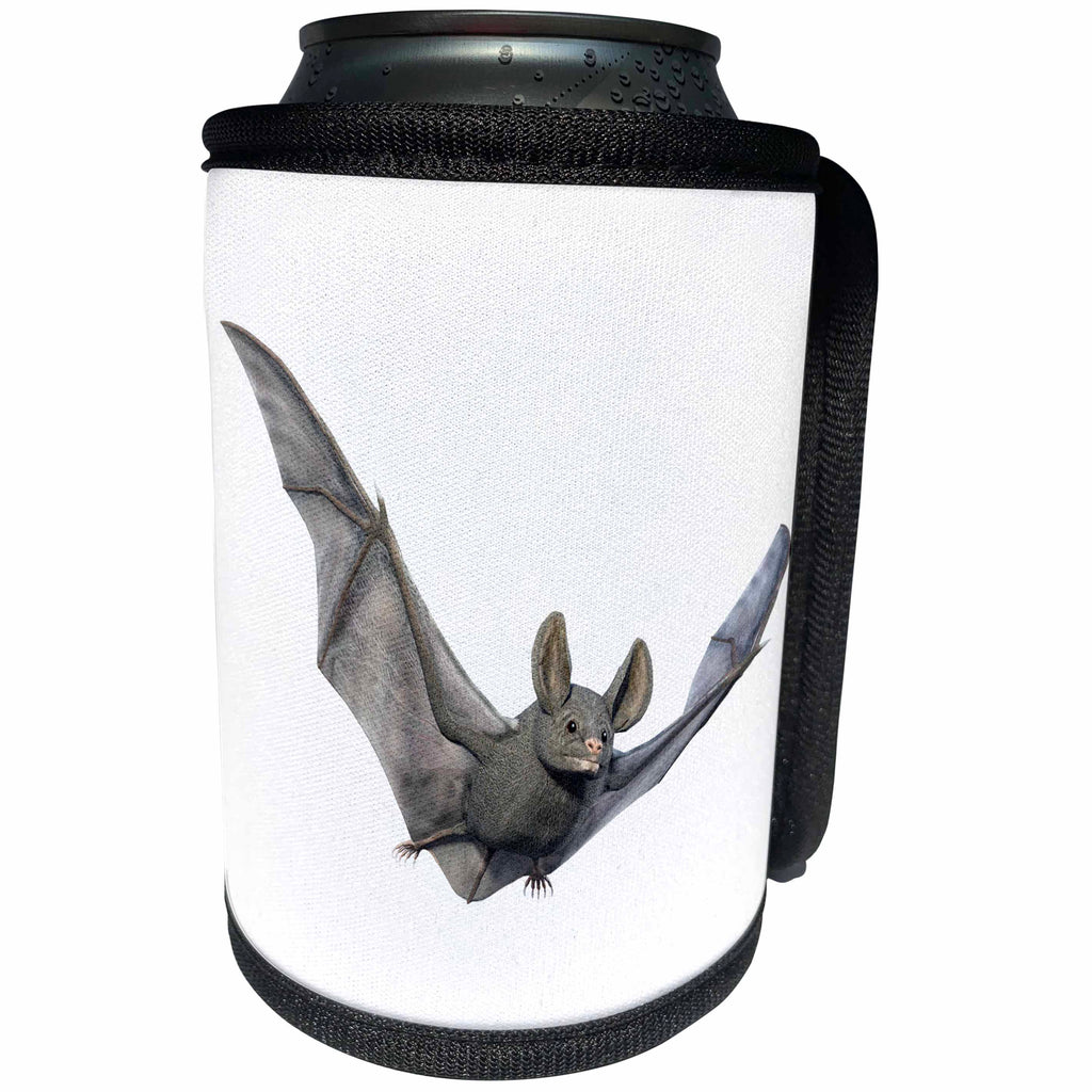 3dRose Boehm Graphics Animal - Bat from the Front with Wings Up - Can Cooler Bottle Wrap (cc_239802)
