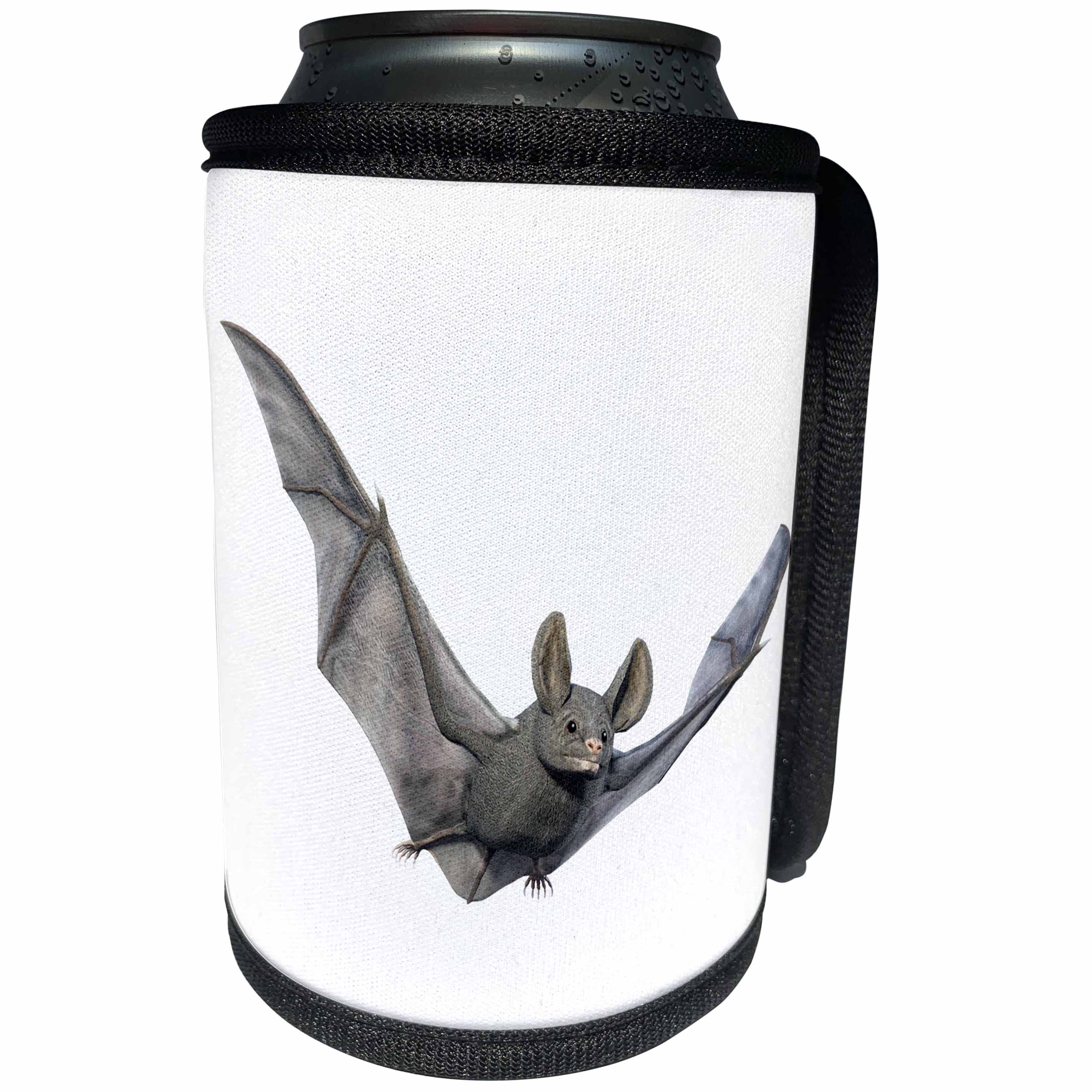 3dRose Boehm Graphics Animal - Bat from the Front with Wings Up - Can Cooler Bottle Wrap (cc_239802)