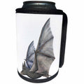 3dRose Boehm Graphics Animal - Bat from the Side with Wings Up - Can Cooler Bottle Wrap (cc_239803)