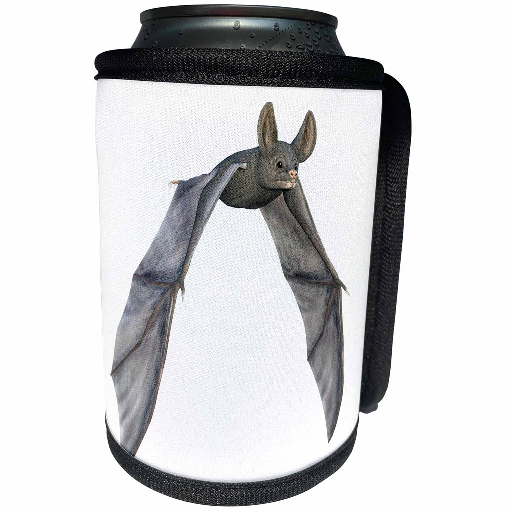 3dRose Boehm Graphics Animal - Bat from the Front with Wings Down - Can Cooler Bottle Wrap (cc_239804)