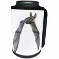 3dRose Boehm Graphics Animal - Bat from the Front with Wings Down - Can Cooler Bottle Wrap (cc_239804)