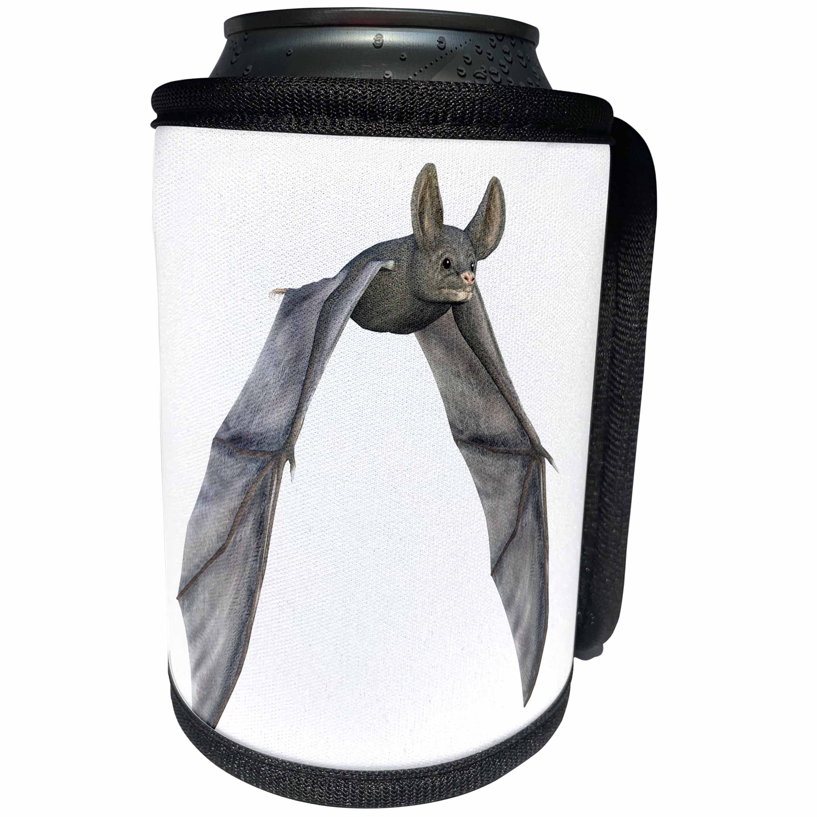 3dRose Boehm Graphics Animal - Bat from the Front with Wings Down - Can Cooler Bottle Wrap (cc_239804)
