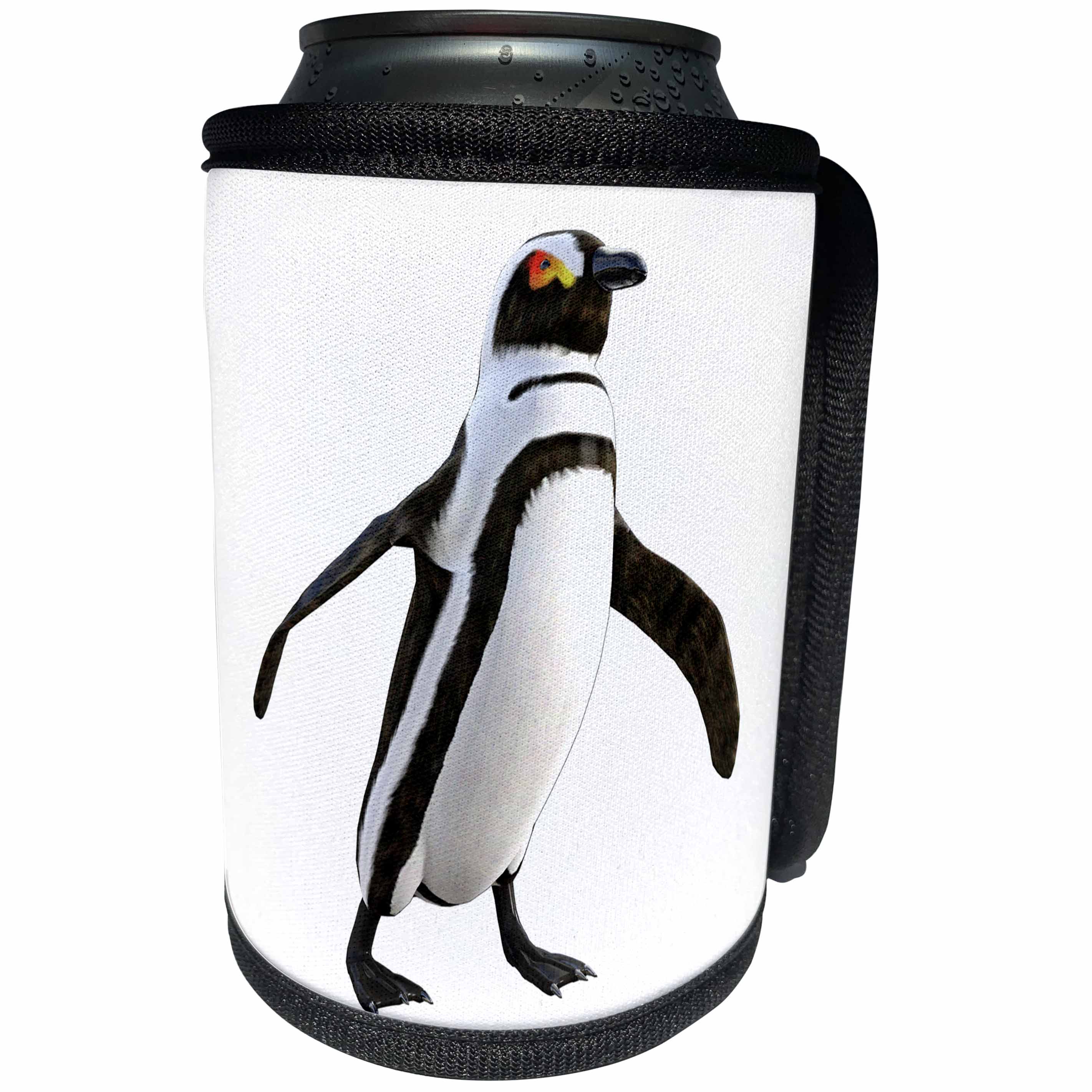 3dRose Boehm Graphics Animal - A Penguin Walking in the Antarctic - Can Cooler Bottle Wrap (cc_239837)