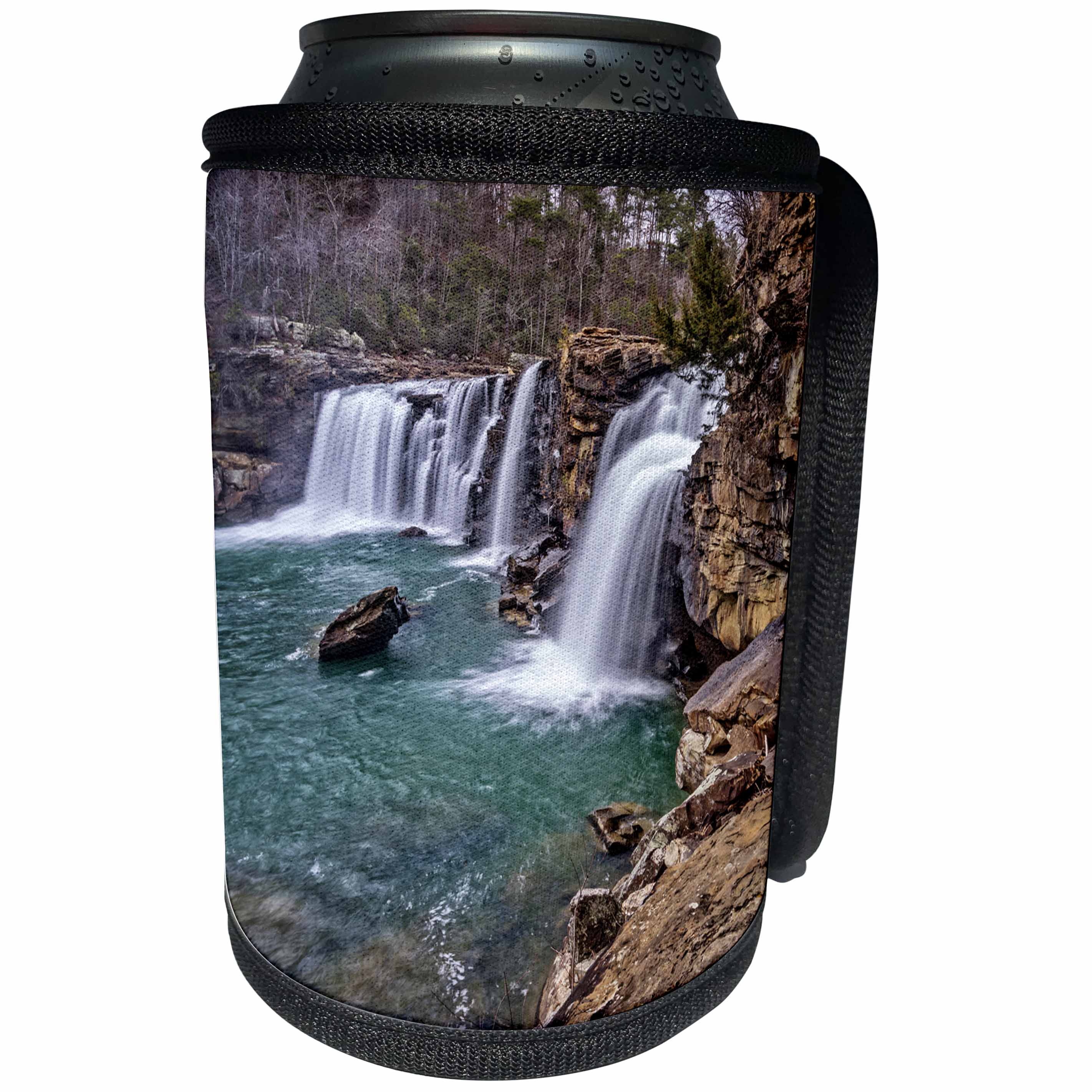3dRose Boehm Graphics Photography - Little River Falls in Alabama - Can Cooler Bottle Wrap (cc_239843)