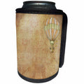 3dRose Sven Herkenrath Vintage - Old Vintage Sheet with Balloon on the Background - Can Cooler Bottle Wrap (cc_240191)