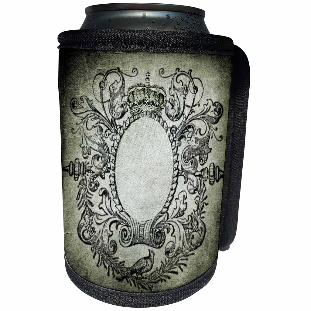3dRose Sven Herkenrath Art - Vintage Baroque Ornate Design - Can Cooler Bottle Wrap (cc_240193)