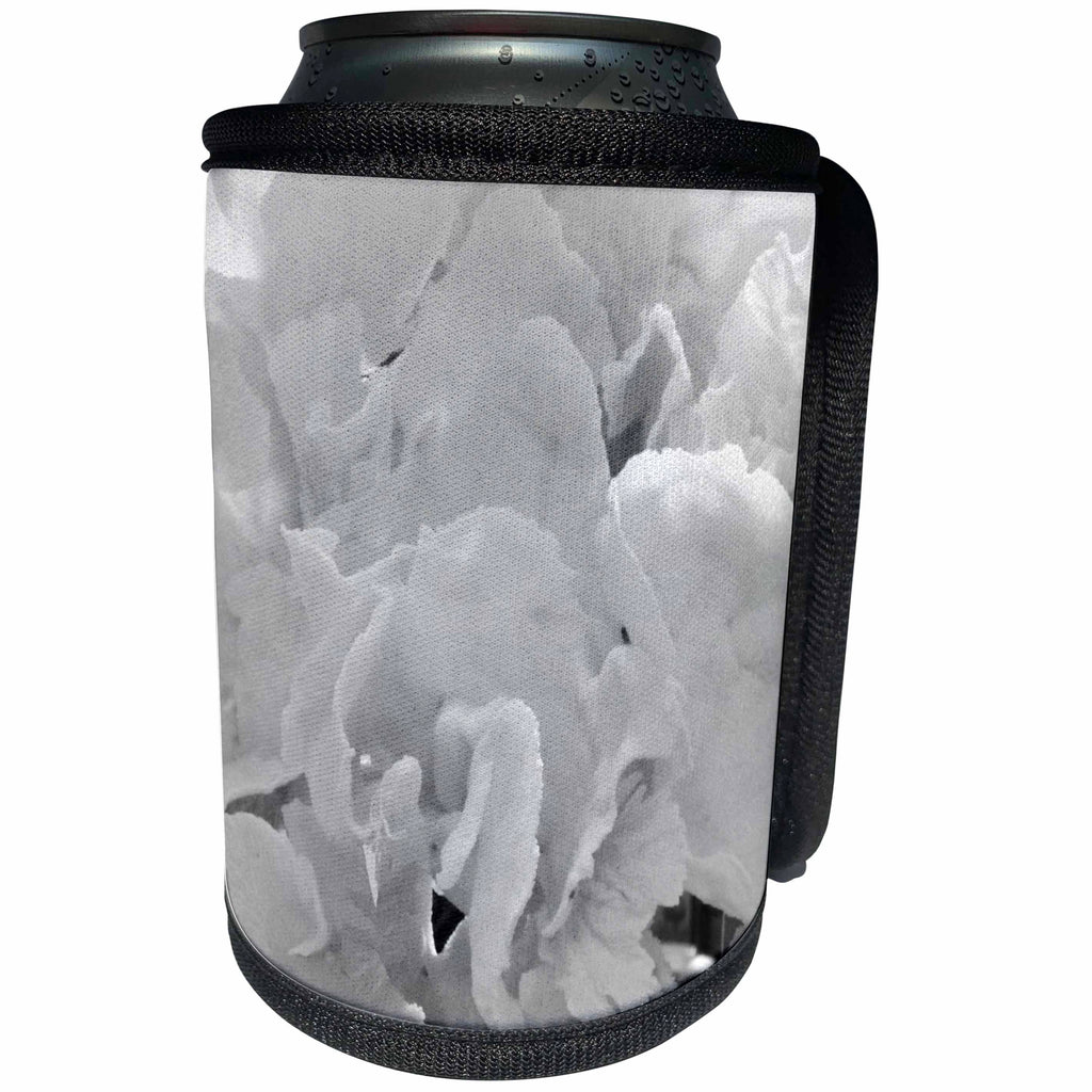 3dRose Florene Shells - White Sponge - Can Cooler Bottle Wrap (cc_24028)