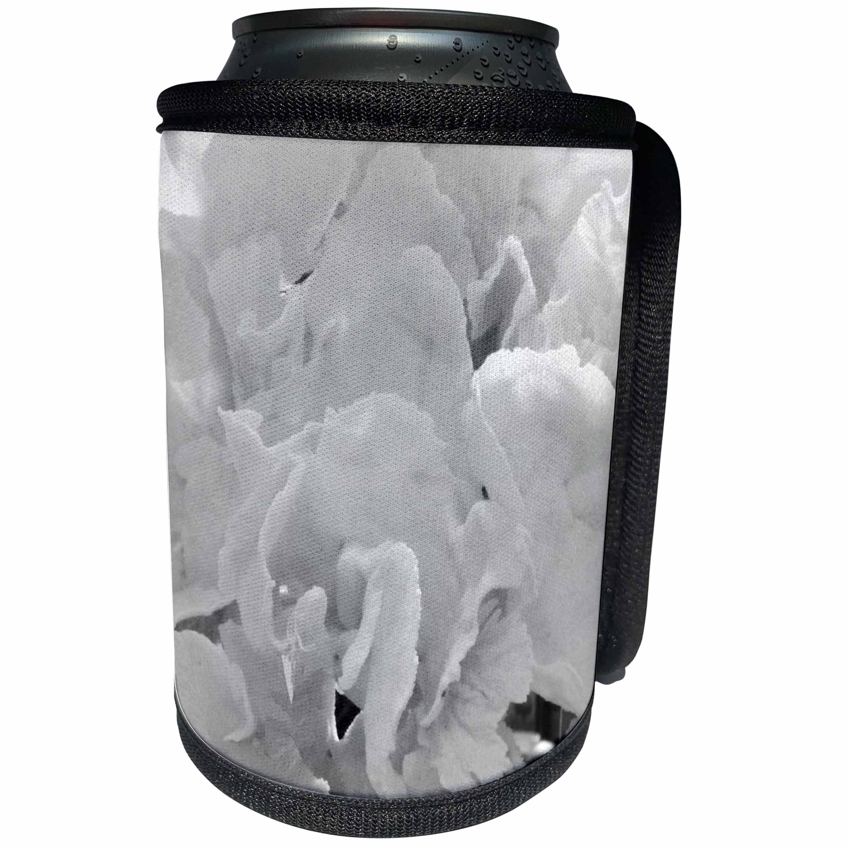 3dRose Florene Shells - White Sponge - Can Cooler Bottle Wrap (cc_24028)