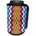 3dRose Florene Abstract Pattern - Willy Nilly - Can Cooler Bottle Wrap (cc_24030)