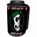 3dRose Mark Grace MONSTERVISIONS Skulls - ARMY SKULL death card - Can Cooler Bottle Wrap (cc_24032)