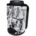 3dRose Scenes from the Past Stereoview - STEREOVIEW SAILORS ANTIQUE SEWING MACHINE ON NAVY BATTLESHIP SHIP - Can Cooler Bottle Wrap (cc_240531)