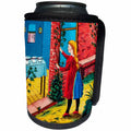 3dRose Scenes from the Past Magic Lantern Slide - Goldilocks and the Three Bears Goldilocks Comes for a Visit Vintage - Can Cooler Bottle Wrap (cc_240541)