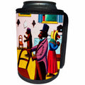 3dRose Scenes from the Past Magic Lantern Slide - Goldilocks and the Three Bears Someones been sitting in my chair - Can Cooler Bottle Wrap (cc_240544)