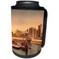 3dRose Scenes from the Past Magic Lantern Slide - Magic Lantern Slide Victorian London Lambeth Palace Thames Vintage - Can Cooler Bottle Wrap (cc_240561)