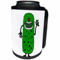 3dRose All Smiles Art Funny - Funny Pickle Tickle Monster Cartoon - Can Cooler Bottle Wrap (cc_240604)