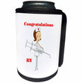 3dRose Florene Congratulations For Careers - Image of Congratulations For RN - Can Cooler Bottle Wrap (cc_240697)