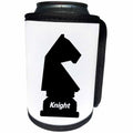 3dRose Florene Games - Image of Black Knight Chess Piece - Can Cooler Bottle Wrap (cc_240707)