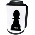 3dRose Florene Games - Image of Black Pawn Chess Piece - Can Cooler Bottle Wrap (cc_240708)