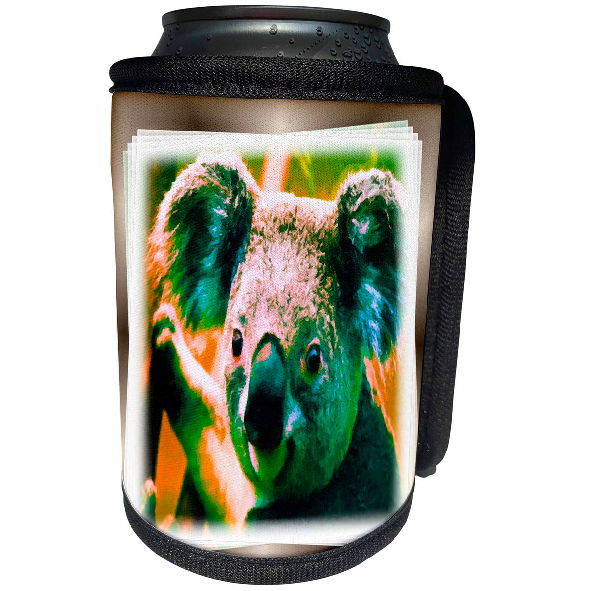 3dRose Susan Brown Designs Animal Themes - Cuddly Koala - Can Cooler Bottle Wrap (cc_24127)