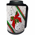 3dRose Susan Brown Designs Christmas Holiday Themes - Fancy Christmas Present - Can Cooler Bottle Wrap (cc_24134)