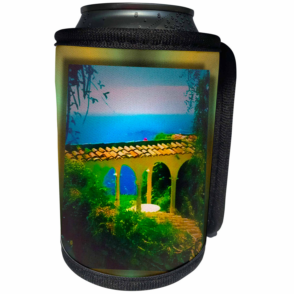 3dRose Susan Brown Designs Places Themes - Overlooking the French Rivera - Can Cooler Bottle Wrap (cc_24170)