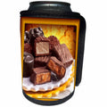 3dRose Susan Brown Designs Dessert Themes - Plate of Chocolates - Can Cooler Bottle Wrap (cc_24173)