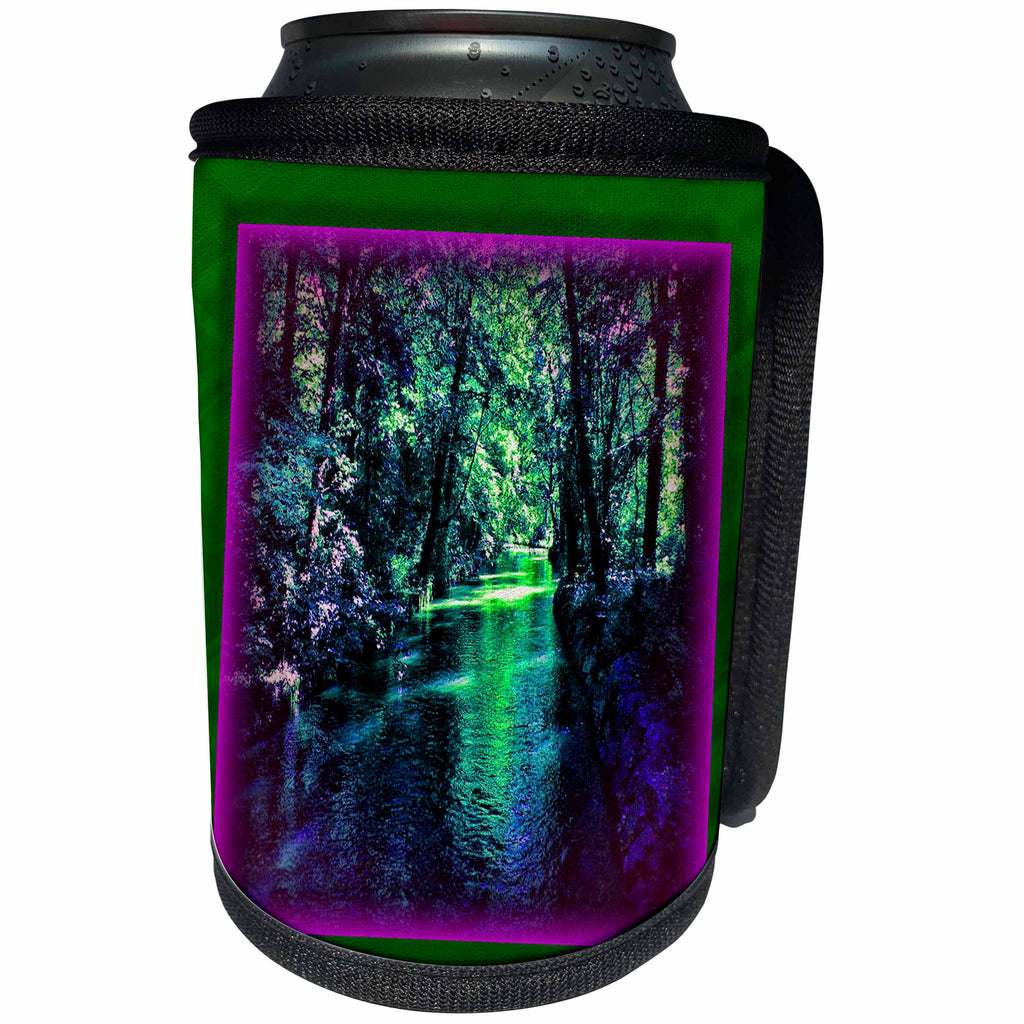 3dRose Susan Brown Designs Nature Themes - Supreme Stream - Can Cooler Bottle Wrap (cc_24199)