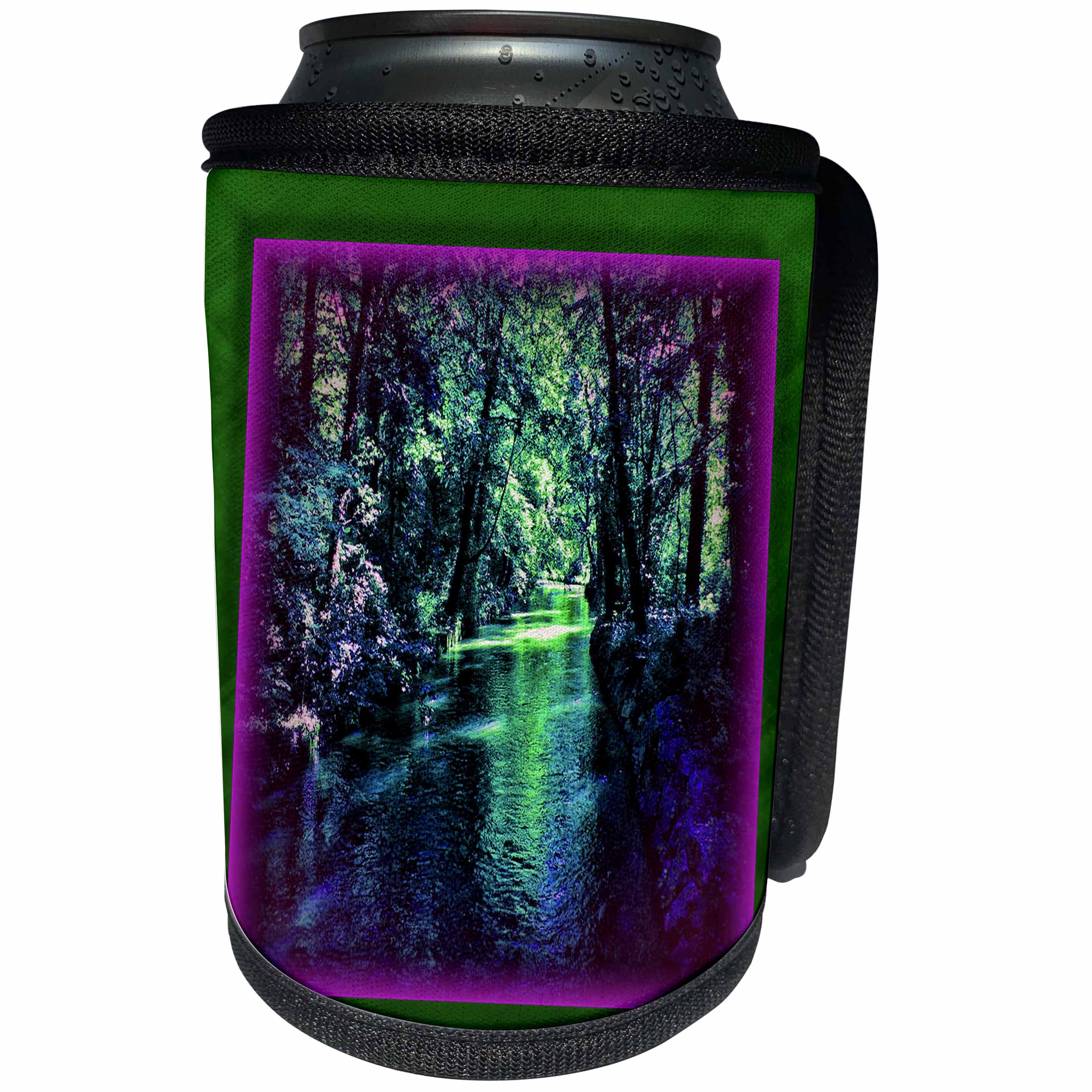 3dRose Susan Brown Designs Nature Themes - Supreme Stream - Can Cooler Bottle Wrap (cc_24199)