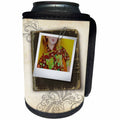 3dRose Susan Brown Designs People Themes - The Poser - Can Cooler Bottle Wrap (cc_24202)