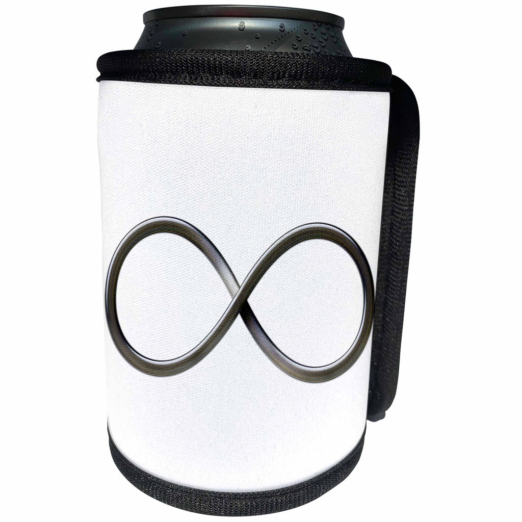 3dRose Houk Digital Design Symbols - Infinity Symbol on white background - Can Cooler Bottle Wrap (cc_24235)